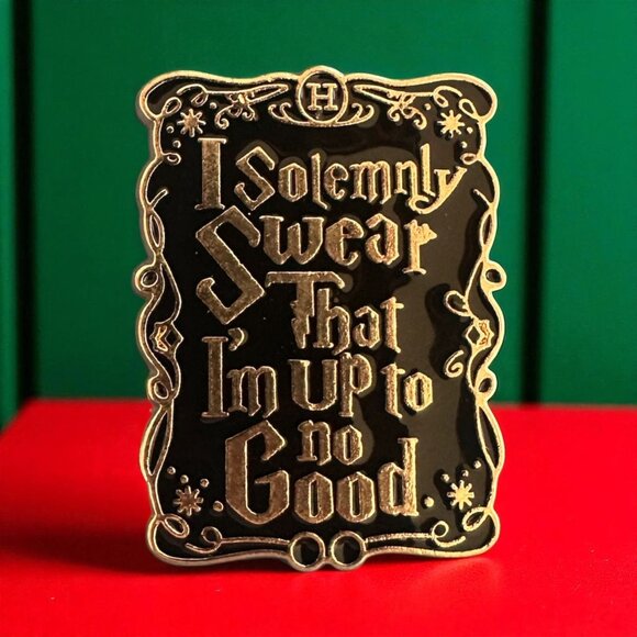 I SOLEMNLY SWEAR Mischief Harry Potter Enamel Pin NEW NWOT - Picture 1 of 4
